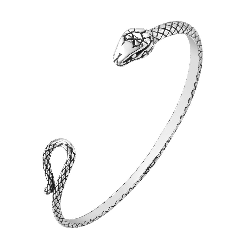 Titanium Steel Snake Bracelet for Men - Retro Style Wholesale Jewelry