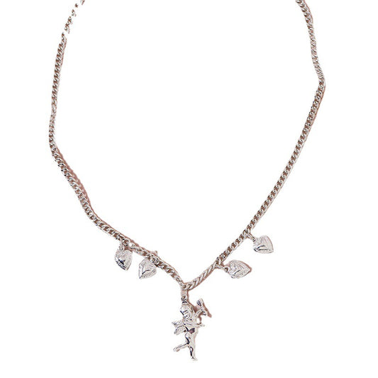 Angelica's Metal Angel Necklace - Trendy Cross-Border Jewelry Piece by Jewelry Artisans