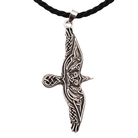 Viking Bird Necklace from the Norse Legacy Collection - Men's Fashion Jewelry with Animal Pendants