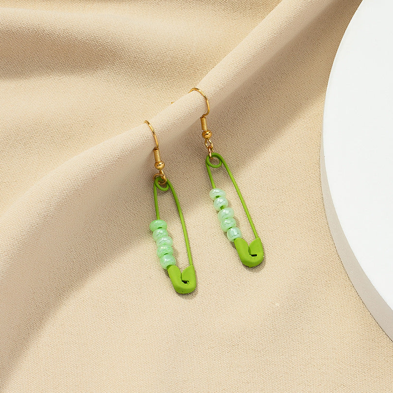 Pearl Paper Clip Earrings - Vienna Verve Collection