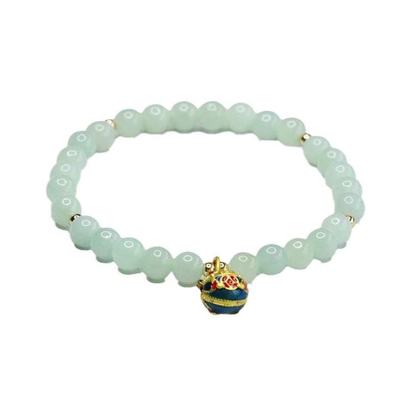 Auspicious Gold Beast Jade Bracelet