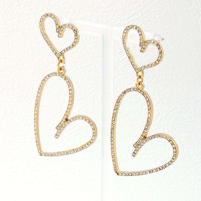 Exaggerated Love Long Ladies Earrings - Vienna Verve Collection