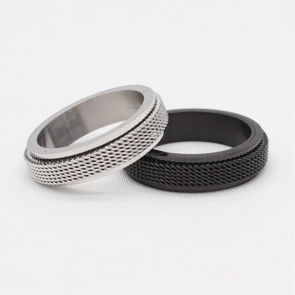 Men's Titanium Steel Ring - Simple and Elegant Cold Style