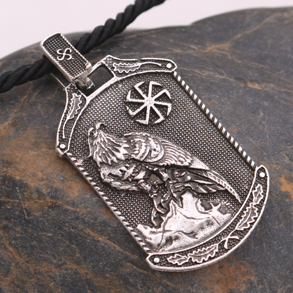 Viking Odin Eagle Metal Necklace - Norse Legacy Collection