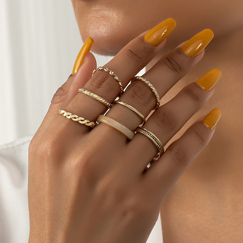 European Chic Stackable Ring Set from Planderful Vienna Verve Collection