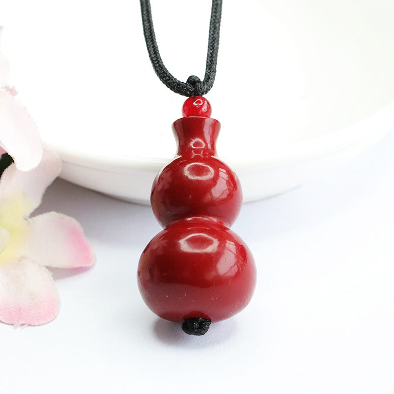 Cinnabar Gourd Pendant: A Divine Symbol of Elegance