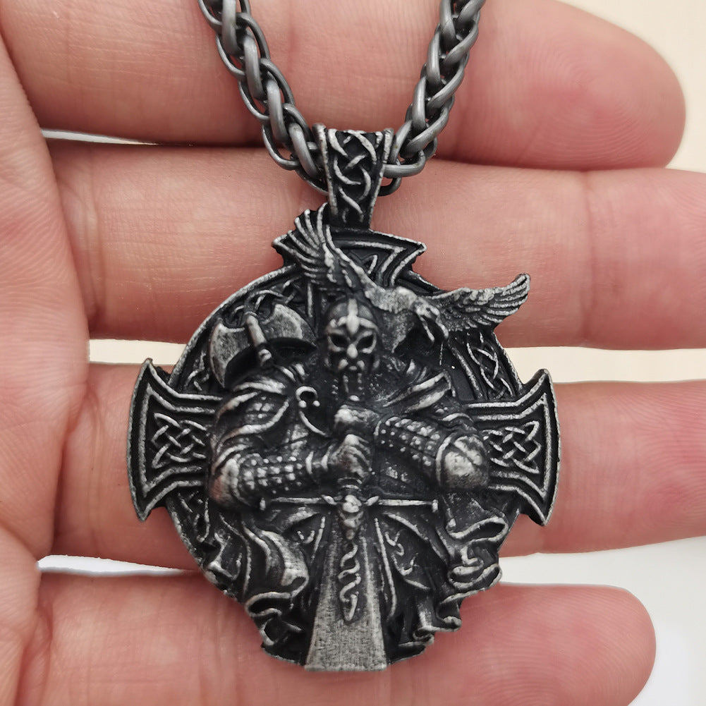 Viking Odin Tong Helena Necklace - Norse Legacy Men's Pendant