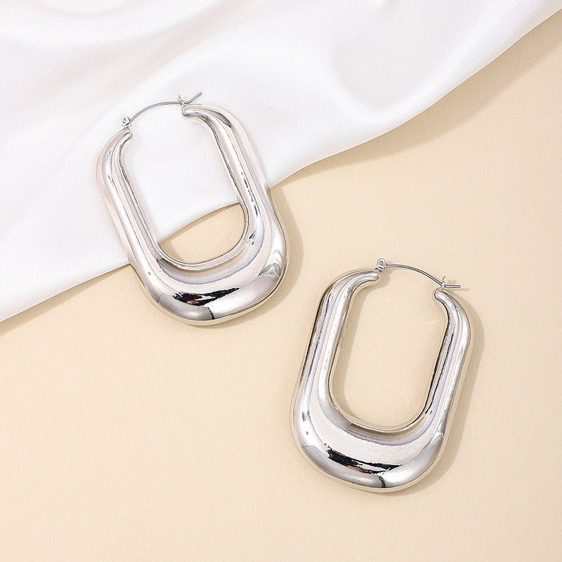 Exaggerated Vintage U-shaped Earrings - Vienna Verve Collection