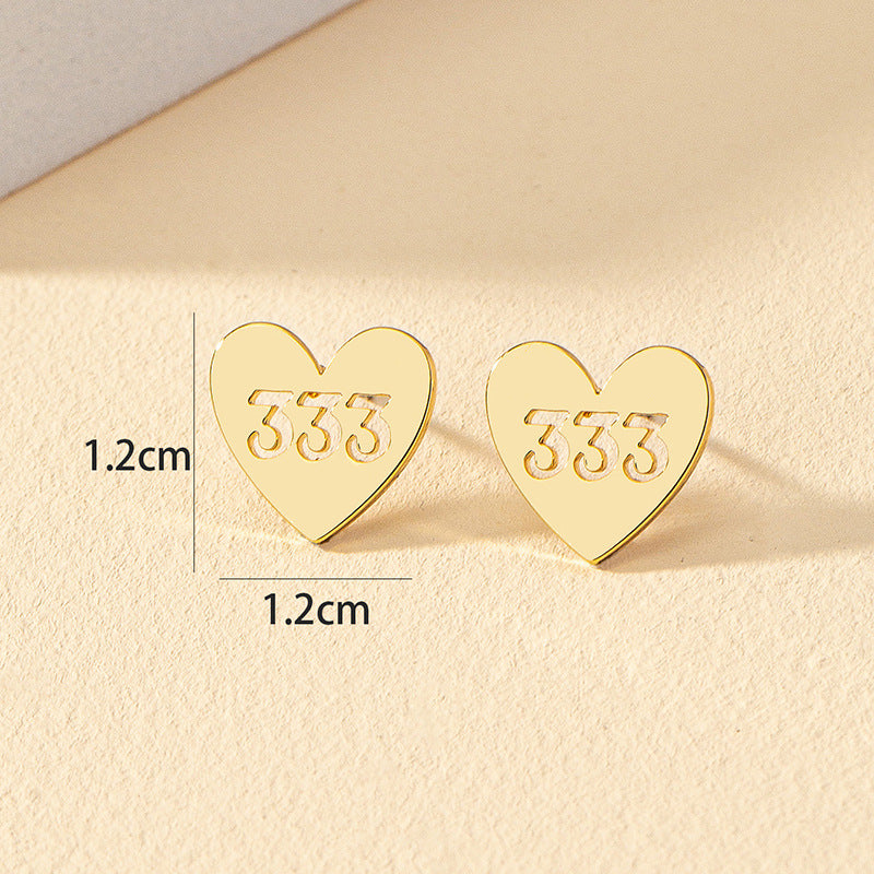 Metallic Digital Love Earrings - Vienna Verve Collection