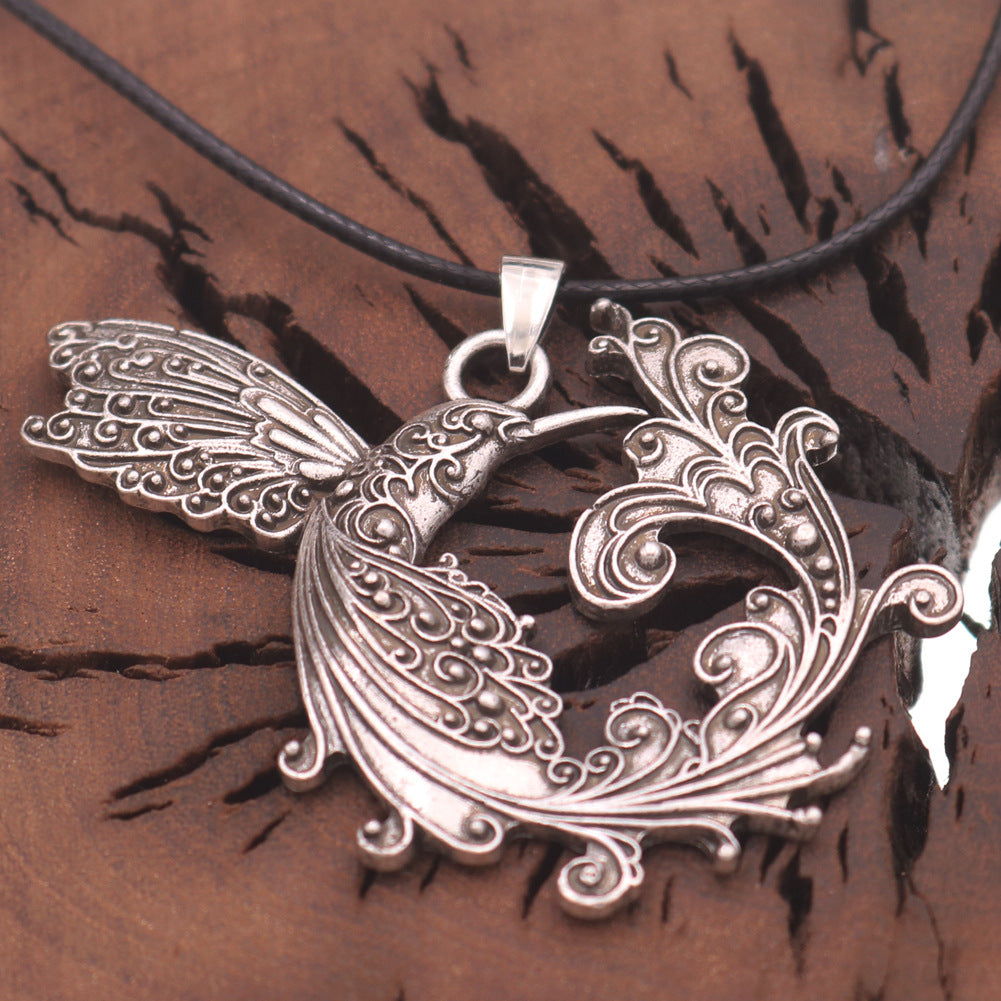 Mystical Viking Phoenix Firebird Pendant Necklace - Norse Legacy Collection