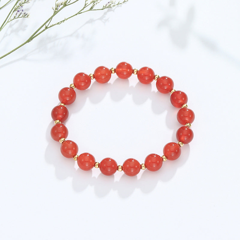 Peach Blossom Crystal Bracelet - Sterling Silver Jewelry Collection