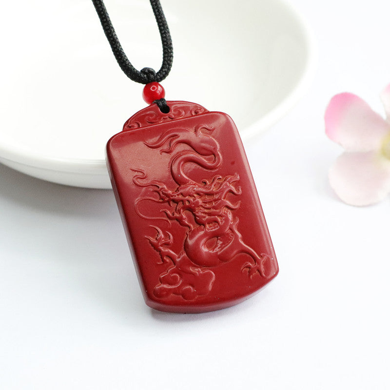 Dragon's Splendor Vermilion Sand Pendant with Purple Gold Sand Detail