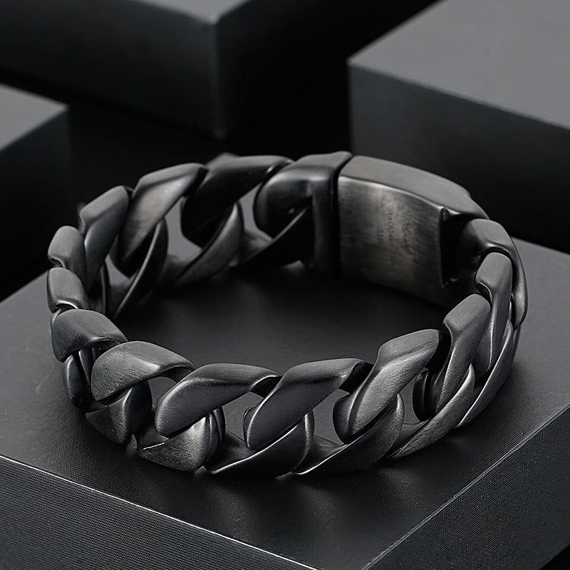 Stylish Personalized Men's Titanium Steel Bracelets for Hipsters