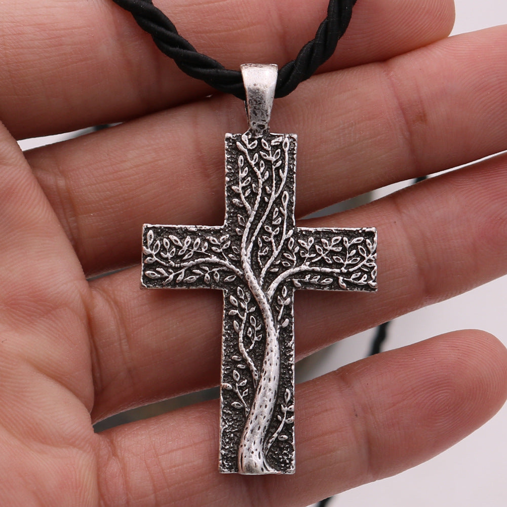 Viking Tree of Life Alloy Pendant Necklace - Norse Legacy Collection