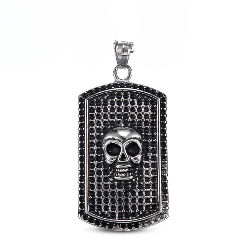 Bold Skull Titanium Steel Pendant - Personalized Retro Men's Jewelry