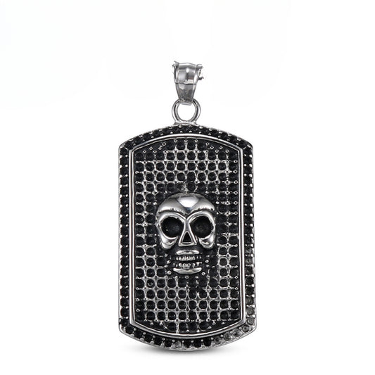 Bold Skull Titanium Steel Pendant - Personalized Retro Men's Jewelry