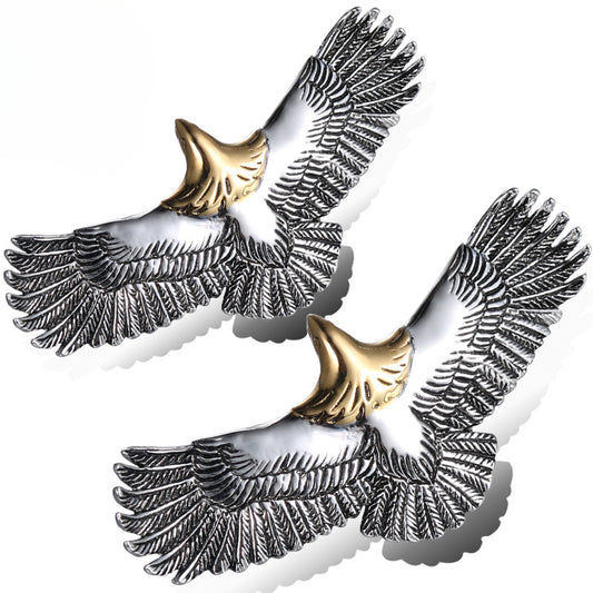 Takahashi Goro Men's Eagle Pendant - Stylish Japanese & Korean Feather Design in Durable Stainless Steel