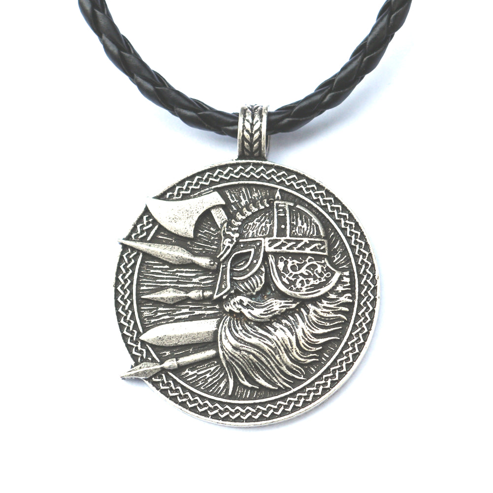 Norse Legacy Metal Viking Odin Necklace for Men