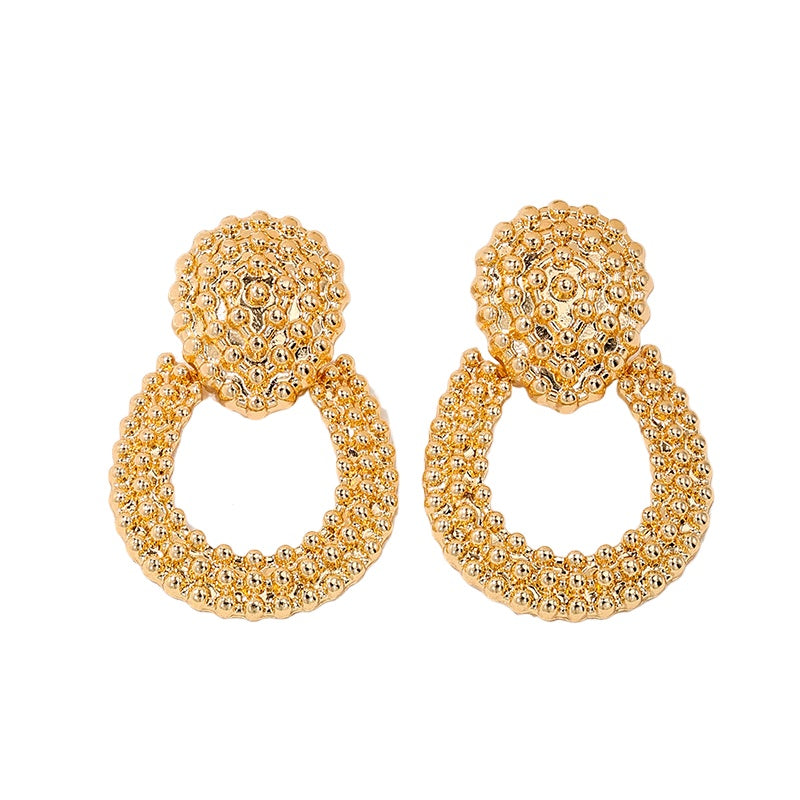 Exaggerated Geometric Water Droplets Earrings - Vienna Verve Collection