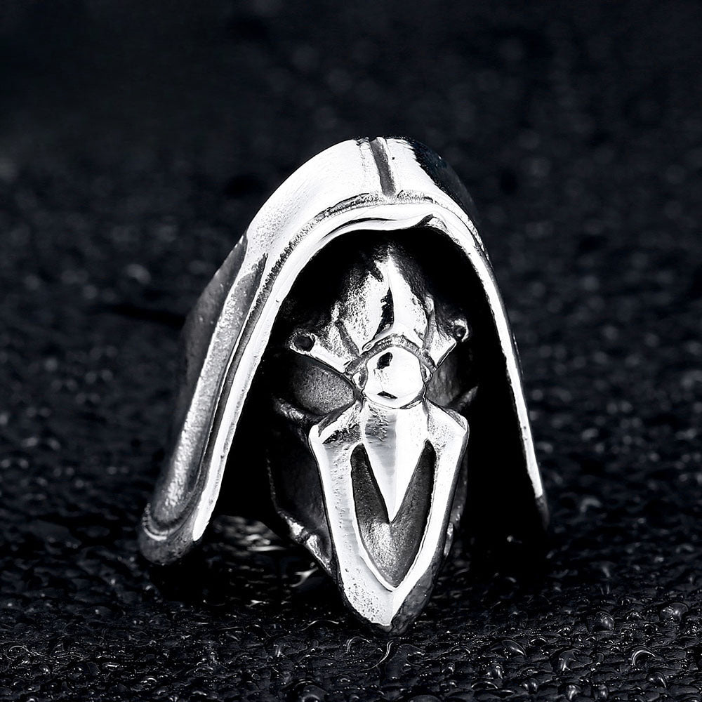 Personalized Men's Overwatch Reaper Ring - Stylish Titanium Steel Gaming Jewelry