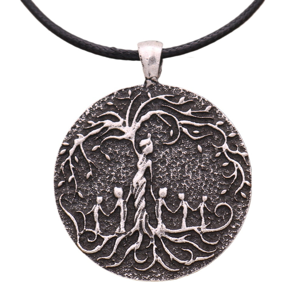 Viking Life Tree Alloy Pendant Necklace - Norse Legacy Collection