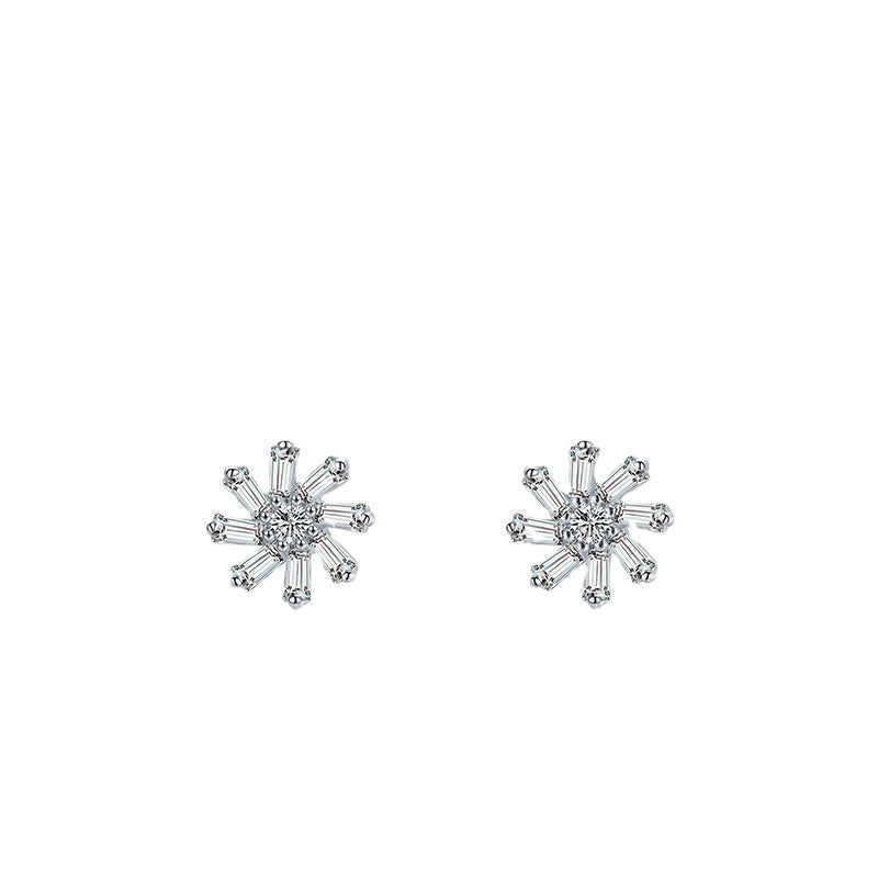 Everyday Genie Sterling Silver Zircon Earrings for Women