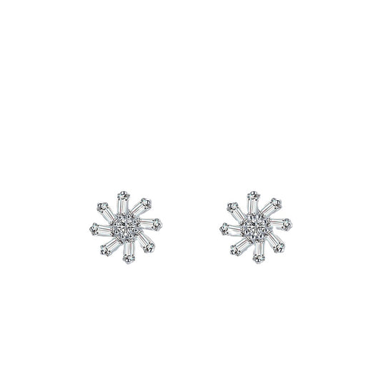 Everyday Genie Sterling Silver Zircon Earrings for Women