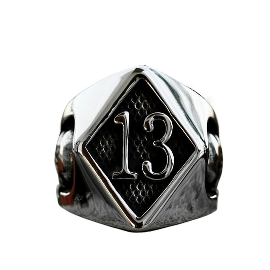 Nordic Retro Titanium Steel Hip-Hop Skull Ring for Men - Cross-Border Wholesale 13 Sizes Available