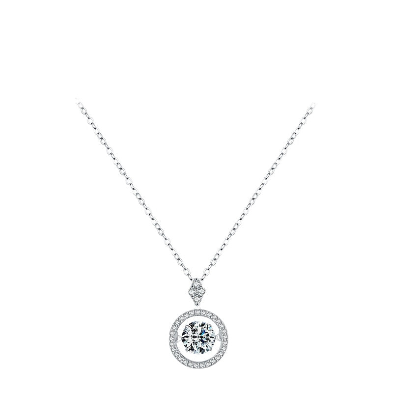 Shakeable Zircon Necklace in 925 Pure Silver