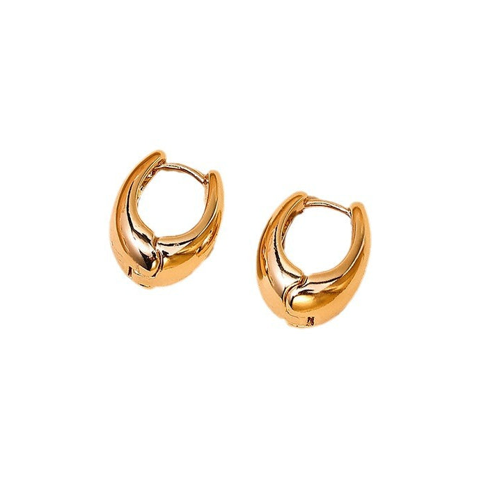 Retro Chic Metal Ear Buckle Earrings - Vienna Verve Collection