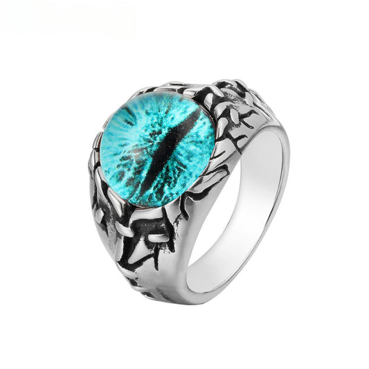 Devil Eye Titanium Steel Ring for Men