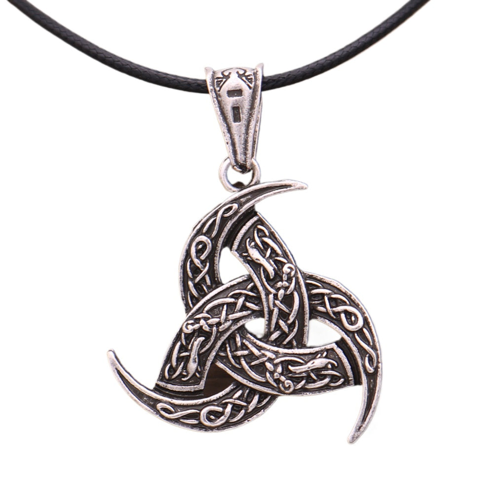 Norse Legacy Odin Necklace with Dragon Pendant - Men's Wholesale Talisman