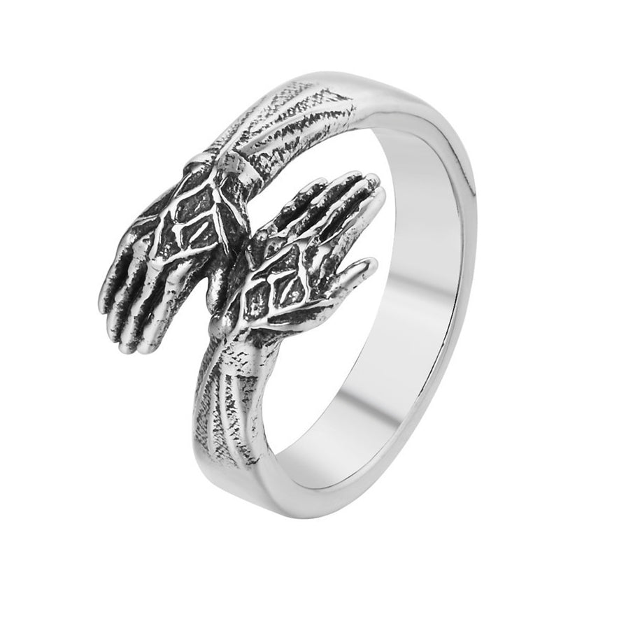 Men's Retro Titanium Steel Hug Ring in Wholesale Foreign Trade Jewelry