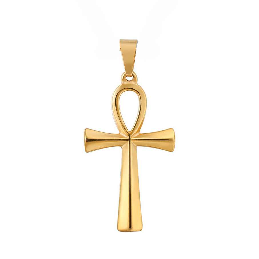 Egyptian Ankh Cross Titanium Steel Pendant for Men