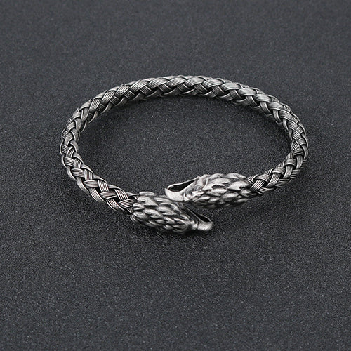 Titanium Steel Eagle Beak Bracelet for Men - Retro European and American Fashion Jewelry