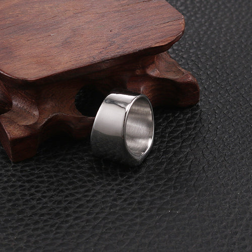 Stylish Smooth Titanium Steel Ring for Men - Modern Minimalist Stainless Steel Jewelry