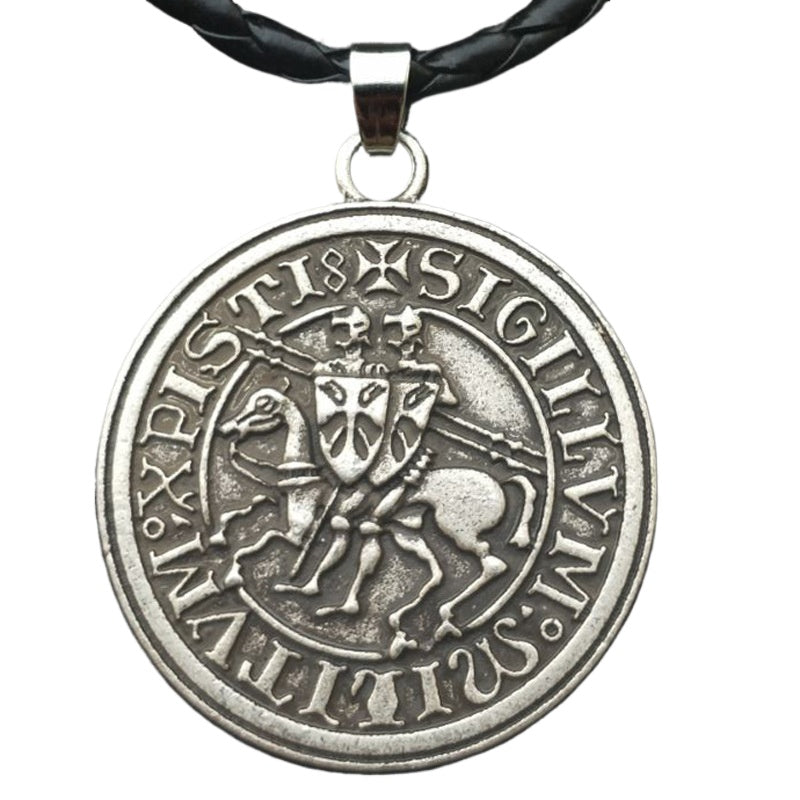 Viking Templar Knight Necklace - Men's Norse Legacy Fashion Accessory