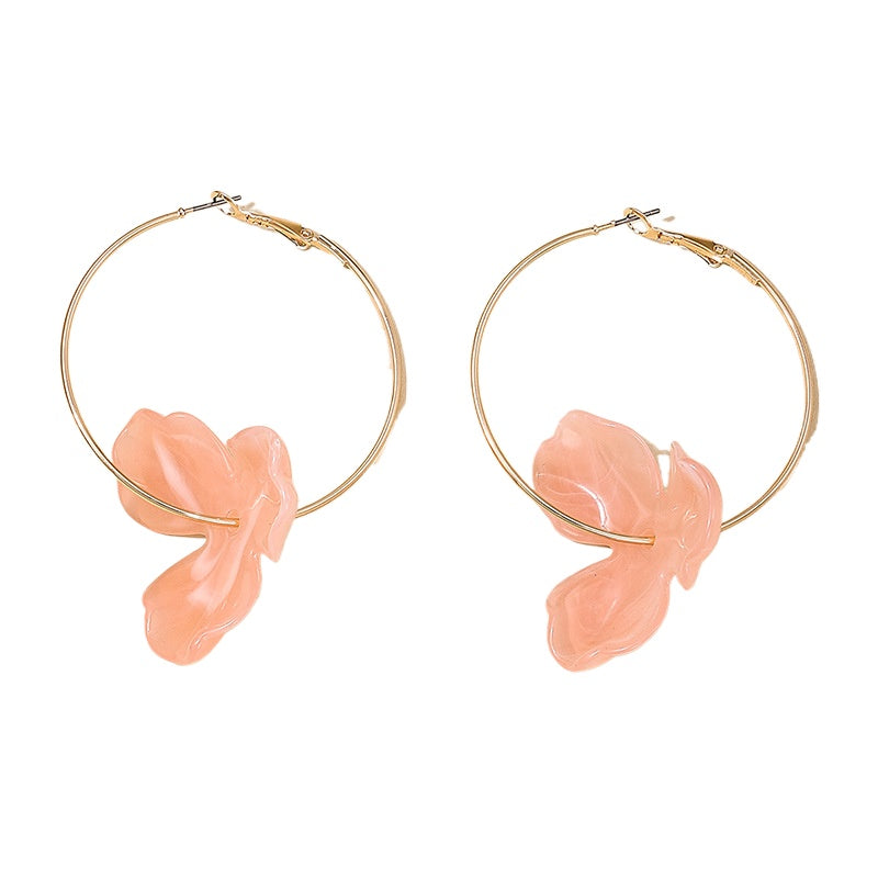 Fairy Garden Acrylic Flower Statement Earrings for Women