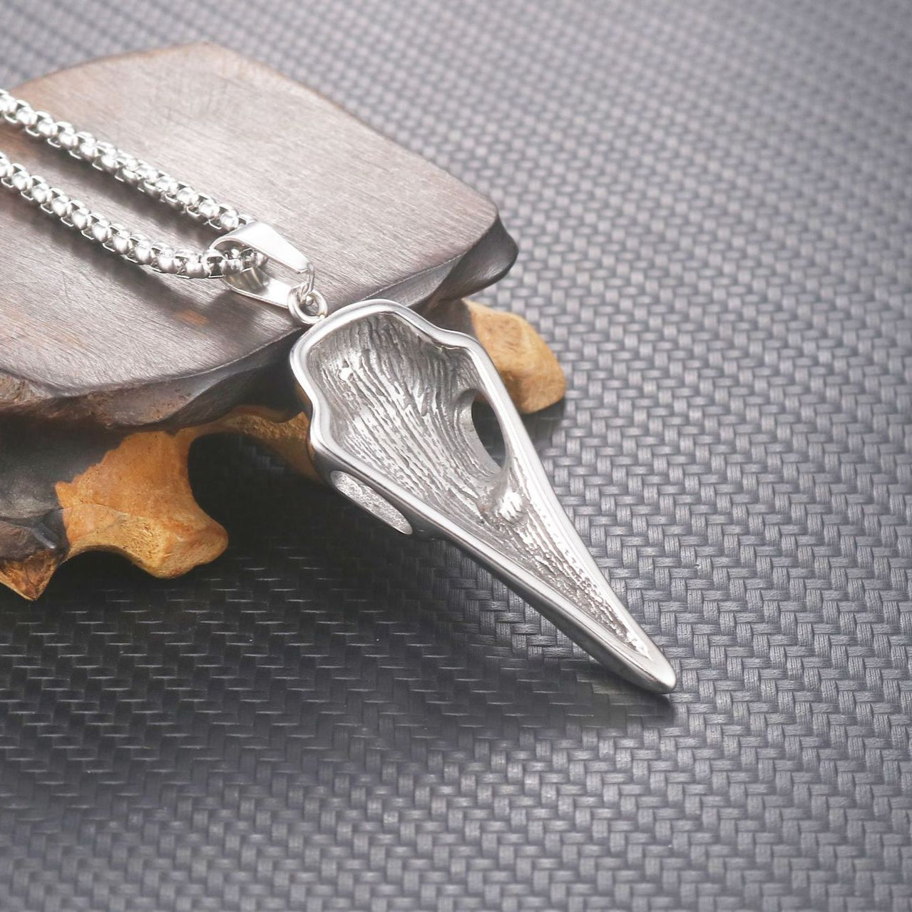 Viking-Inspired Titanium Steel Pendant for Men - Retro European and American Fashion Design