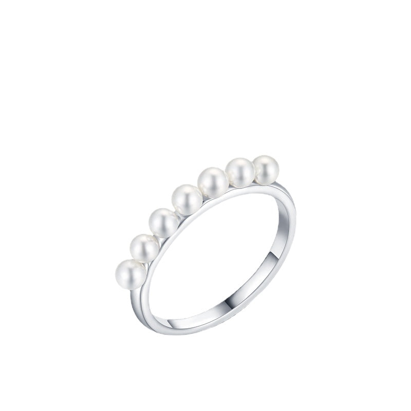 Sterling Silver Baroque Pearl Index Finger Ring for Women - Everyday Genie Collection