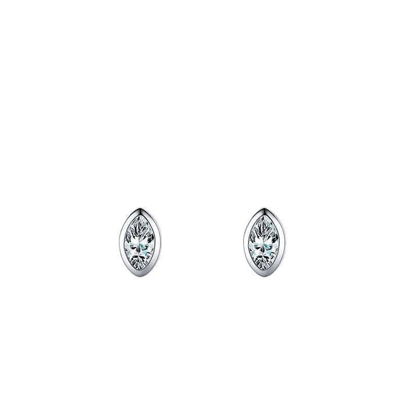 Everyday Genie Sterling Silver Zircon Stud Earrings - Fashion Jewelry