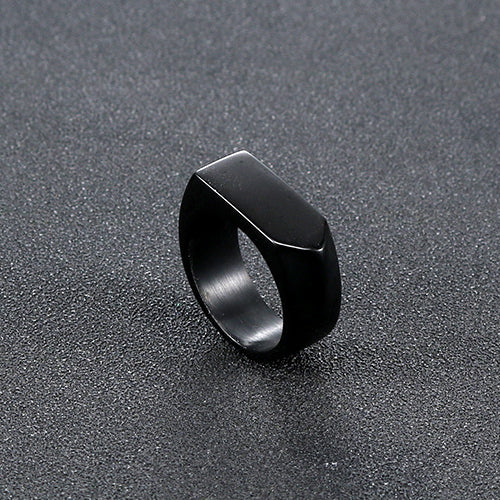 Stylish Titanium Steel Men’s Ring - European and American Fashion Arrow Design, Creative Wholesale Jewelry