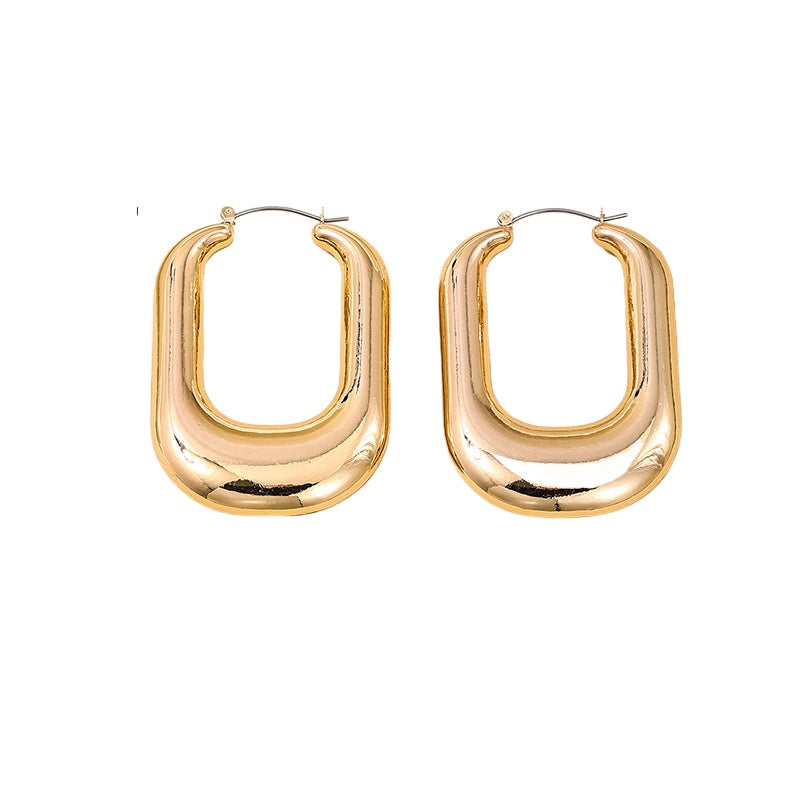 Exaggerated Vintage U-shaped Earrings - Vienna Verve Collection