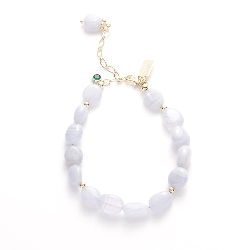 Fortune's Favor Sterling Silver Agate Bracelet with Candy Colored Beads