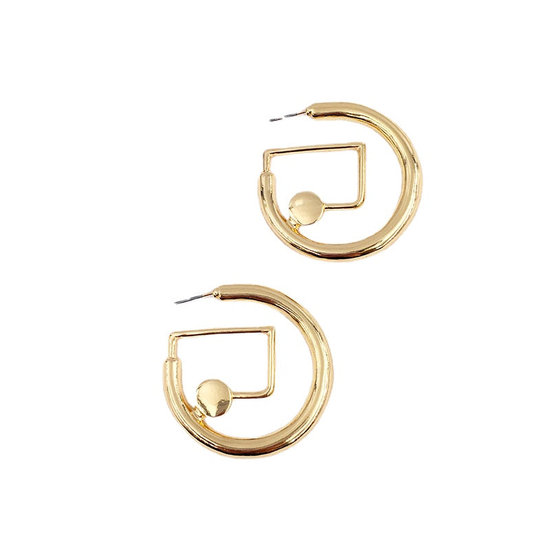 Chic and Trendy Vienna Verve Metal Earrings