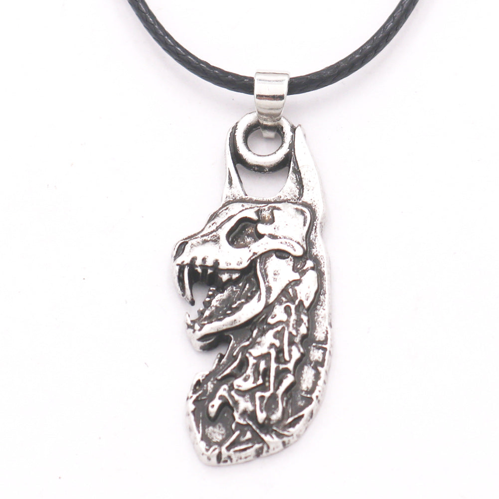 Dino Alloy Pendants - Stylish Men's Necklace from Norse Legacy