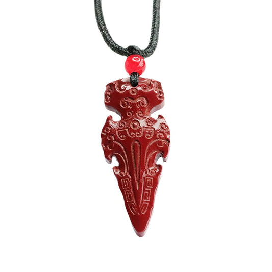 Cinnabar Pendant Purple Gold Sand Sword Pendant