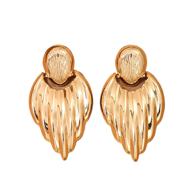 Elegant Metal Geometric Tassel Earrings for Sophisticated Evening Events