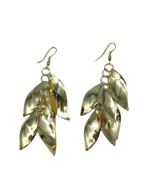 Willow Leaf Twist Earrings - Vienna Verve Collection