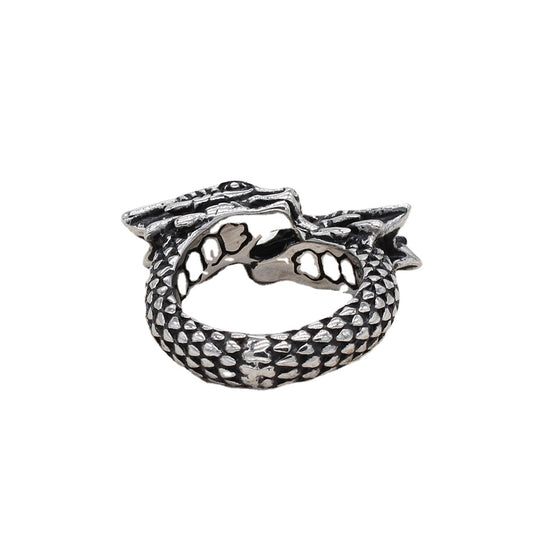 Double Headed Dragon Titanium Steel Ring for Men